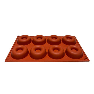 Moules à Pâtisserie 6 Demi-sphère Silicone Rouge