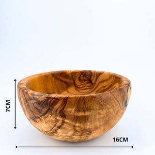 Grand Bol en Bois d'Olivier pour une Touche Rustique à Table - Accessoire de Table Naturel et Élégant pour une Atmosphère Chaleureuse et Conviviale