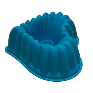 Moule à Cake en Silicone - Coeur en Bleu