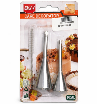 Douilles à Pâtisserie en Acier Inoxydable – Kit Décoration Gâteaux & Cupcakes