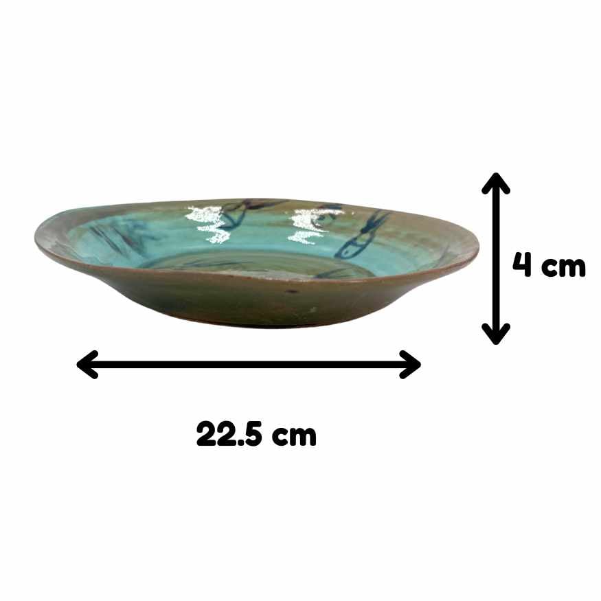 Assiette creuse céramique octopode