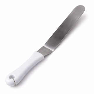 Grande Spatule Coudée Blanche – Lissage Professionnel