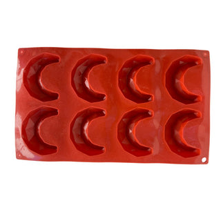Moule Biscuit Croissant En Silicone - 6 pièces