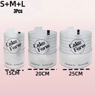 Formes à Gâteau TX Réglables ( ROND)  – Set 3 Pièces (15 / 20 / 25 cm)