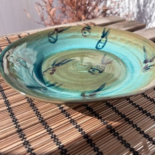 Assiette creuse céramique octopode