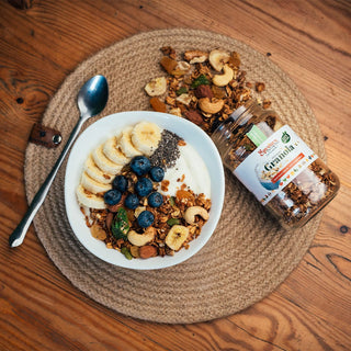 Granola premium en pot aux fruits séchés & miel bio