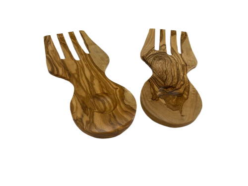 olivewood salad fork set of 2