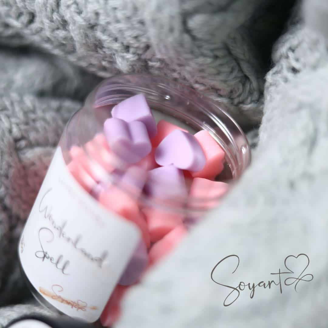 Minis fondants parfumés petit cœur "Wonderland spell"