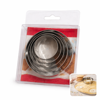 Emporte-Pièces Ronds en Acier Inoxydable – Set de 5 Tailles