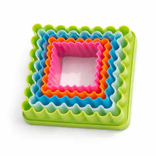 Set De Découpeurs Carrés Ondulés