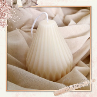 Bougie naturelle en forme de poire
