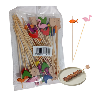 Piques Animaux en Bambou