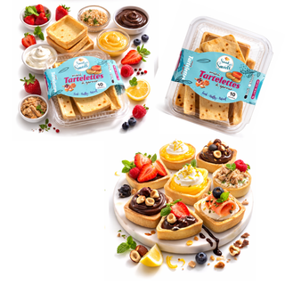 Mini Tartelettes Carrées à Garnir / 10 pièces