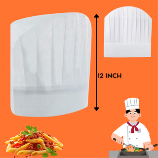 Toque de Chef Blanche Prestige – 12 Inch