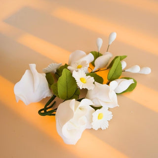 Fleurs " Bouquet simple " en sucre comestibles