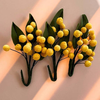 Fleurs "Mimosa" en sucre comestibles