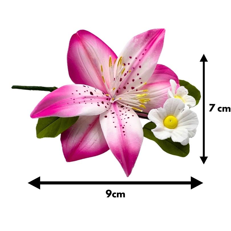 Fleurs "Mini lys" en sucre comestibles