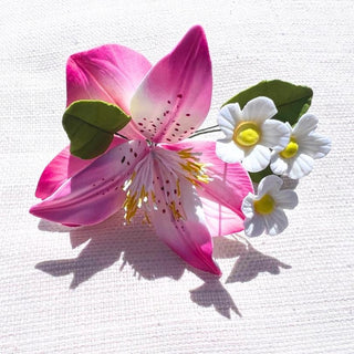 Fleurs "Mini lys" en sucre comestibles