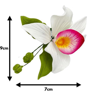 Fleurs "Orchidée sauvage mini" en sucre comestibles